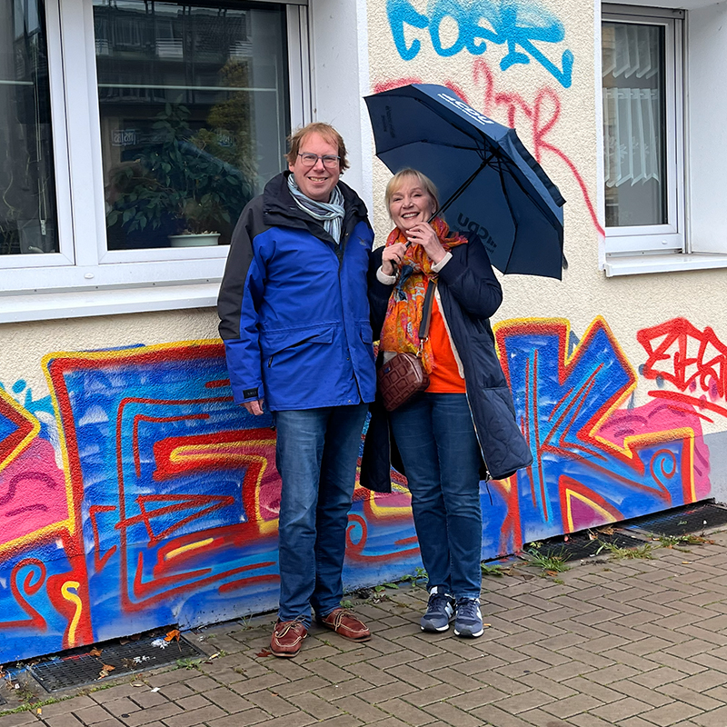 Dr. Stefan Jox, Ortsvorsitzender und Sabine Radandt-Beckmann, stellv. Kreisvorsitzende 