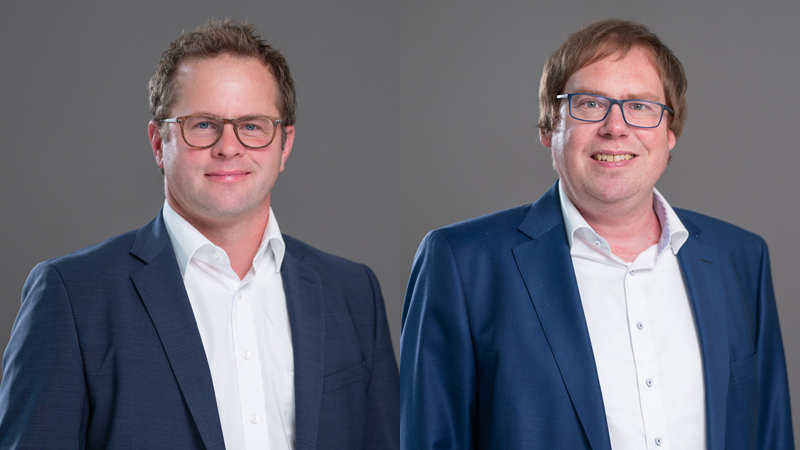 Karsten Herlitz, Fraktionsvorsitzender (li.) und Dr. Stefan Jox, stellv. Fraktionsvorsitzender (re.) 